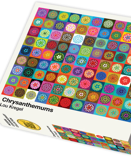 Chrysanthemums by Lou Kregel - 1000 piece jigsaw puzzle